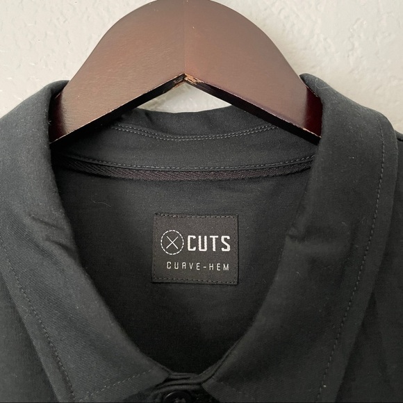 NWOT CUTS Curve Hem Polo Dark Green XX-Large - Picture 3 of 6
